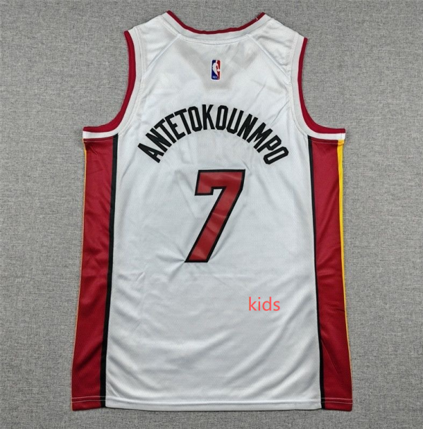 Miami Heat Kids NBA Jersey #7 (Hot Pressing Version)