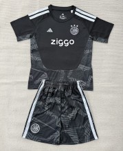 26-27 Aja× Black GoalKeeper Kids Soccer Jersey