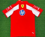 2026 Ferrari New Pattern Heat Transfer Printing Short Sleeve Racing Suit*有领