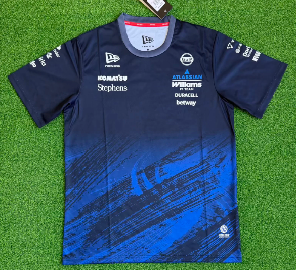 2026 Williams New Pattern Heat Transfer Printing Short Sleeve Racing Suit