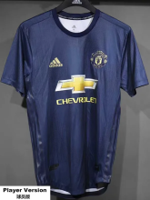 2018-2019 Man Utd Third Player Version Retro Soccer Jersey*球员