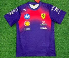 2026 Ferrari New Pattern Heat Transfer Printing Short Sleeve Racing Suit