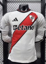 26-27 River Plate Home Long Sleeve Player Version Soccer Jersey*长袖球员