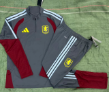 26-27  Aston Villa High Quality Half Pull Tracksuit