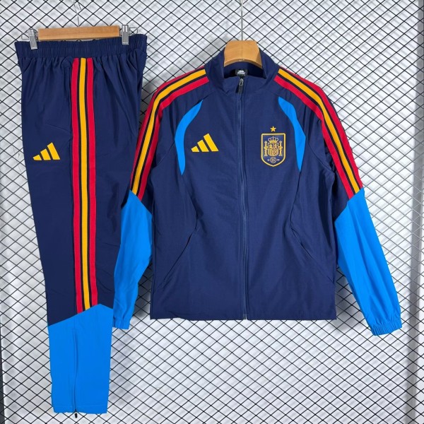 26-27 Spain High Quality Windbreaker Suit