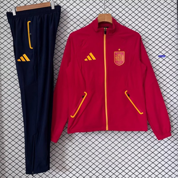 26-27 Spain High Quality Windbreaker Suit