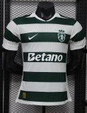 26-27 Sporting Lisbon Home Player Version Soccer Jersey