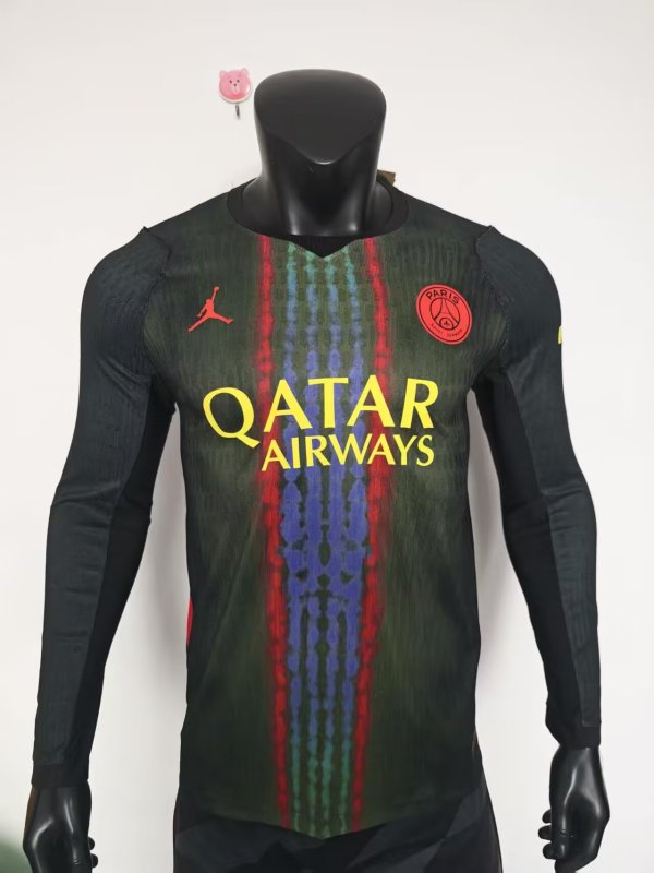 26-27 PSG Third Long Sleeve Player Version Soccer Jersey*长袖球员