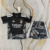 26-27 Benfica Black GoalKeeper Kids Soccer Jersey