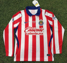 26-27 Chivas Guadalajara Home Long Sleeve  Fans Version Soccer Jersey