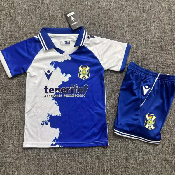 26-27 Tenerife Home Kids Soccer Jersey