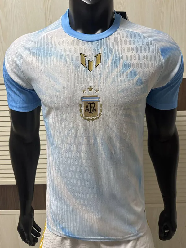 26-27 Argentina White blue Special Edition Player Version Training shirts