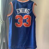 1991-92 KNICKS EWING #33 Blue Retro Embroidered version NBA Jersey