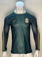 26-27 Argentina Green Messi Farewell Match Long Sleeve Player Version Soccer Jersey*长袖球员