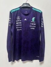 2026 F1 Benz New Pattern Long Sleeve Racing Suit