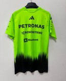 2026 F1 Benz New Pattern Short Sleeve Racing Suit
