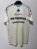 2026 F1 Benz New Pattern Short Sleeve Racing Suit