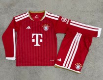 26-27 Bayern Home Long Sleeve Kids Soccer Jersey (长袖)