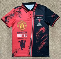 26-27 Man Utd Red Black Polo Short Sleeve