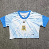 2026 Argentina White Blue Special Edition Women Cheerleading Short-sleeved (女)