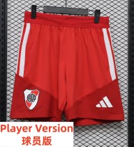 26-27 River Plate Red Player Version Shorts Pants (球员短裤)