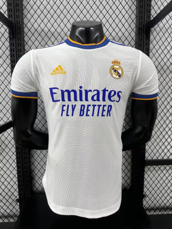 21-22 RMA Home Player Version Soccer Jersey
