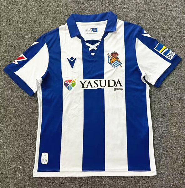 24-25 Real Sociedad Home Fans Soccer Jersey