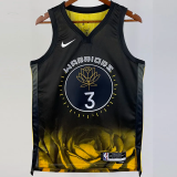 22-23 WARRIORS PAUL #3 Black City Edition Top Quality Hot Pressing NBA Jersey