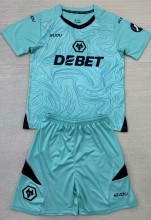 24-25 Wolves Blue GoalKeeper Kids Soccer Jersey