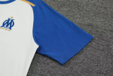 24-25 Marseille White Training Short Suit (100%Cotton)纯棉