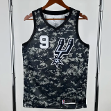 SA Spurs PARKER #9 Camouflage color Top Quality Hot Pressing NBA Jersey
