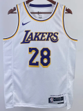 22-23 LAKERS HACHIMURA #28 White Top Quality Hot Pressing NBA Jersey