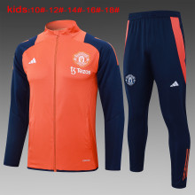 24-25 Man Utd High Quality Kids Jacket Tracksuit
