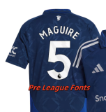 24-25 Man Utd Away Women Fans Soccer Jersey