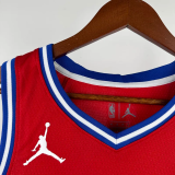 24-25 76ERS GEORGE #8 Red Top Quality Hot Pressing NBA Jersey (Trapeze Edition)