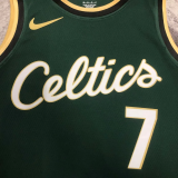 22-23 Celtics BROWN #7 Green City Edition Top Quality Hot Pressing NBA Jersey