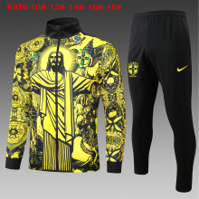 24-25 Brazil High Quality Kids Jacket Tracksuit