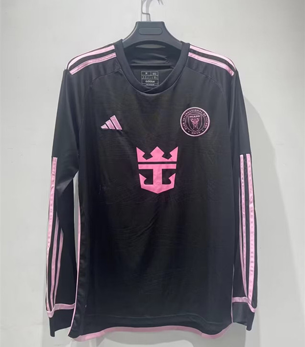 24-25 Inter Miami Away Long sleeves Fans Soccer Jersey