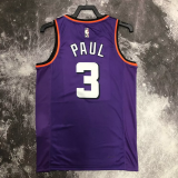 22-23 SUNS PAUL #3 Purple Top Quality Hot Pressing NBA Jersey (Retro Logo)