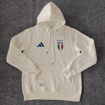 2024 Italy White Fleece Hoodie