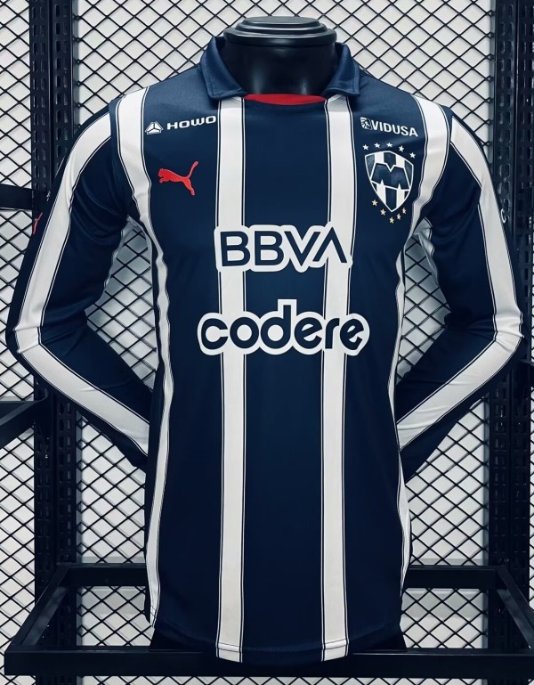 24-25 Monterrey Home Long sleeves Player Version Soccer Jersey