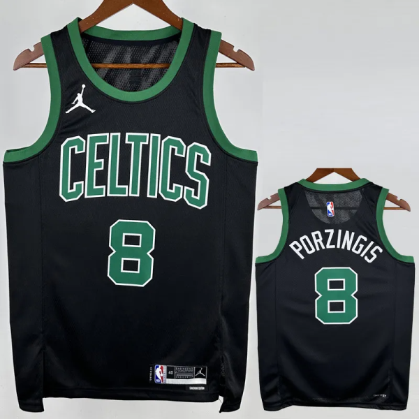 22-23 Celtics PORZINGIS #8 Black Top Quality Hot Pressing NBA Jersey (Trapeze Edition)