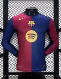 24-25 BAR Home Long Sleeve Player Soccer Jersey