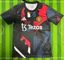 24-25 Man Utd Red Blue Fans Training shirts