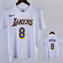 2023 LAKERS BRYANT #8 White Quick drying T-shirt