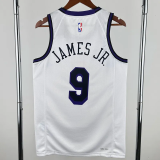 22-23 LAKERS JAMES JR. #9 White City Edition Top Quality Hot Pressing NBA Jersey