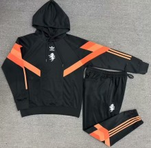 24-25 JUV Black Hoodie Tracksuit