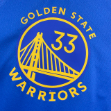 22-23 WARRIORS WISEMAN #33 Blue Top Quality Hot Pressing NBA Jersey