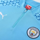 23-24 Man City High Quality Half Pull Tracksuit