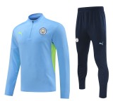24-25 Man City High Quality Half Pull Tracksuit